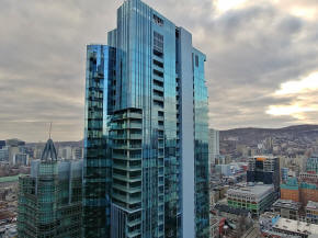 Le Concorde 441 President Kennedy Lofts condos and penthouses for sale and for rent in Downtown Montreal